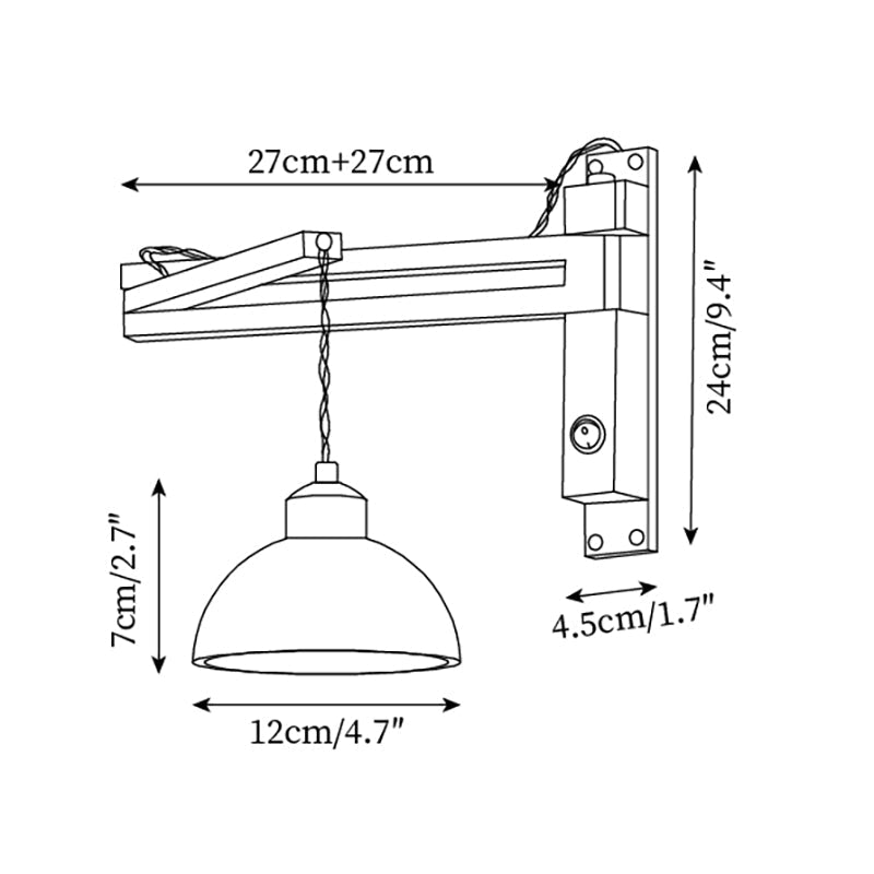 Wall Lamp with Travertine Cylinder Shade for Minimalist Ambiance - Letslighting