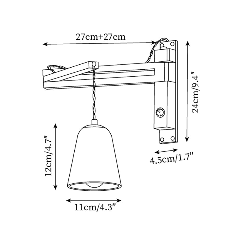 Wall Lamp with Travertine Cylinder Shade for Minimalist Ambiance - Letslighting