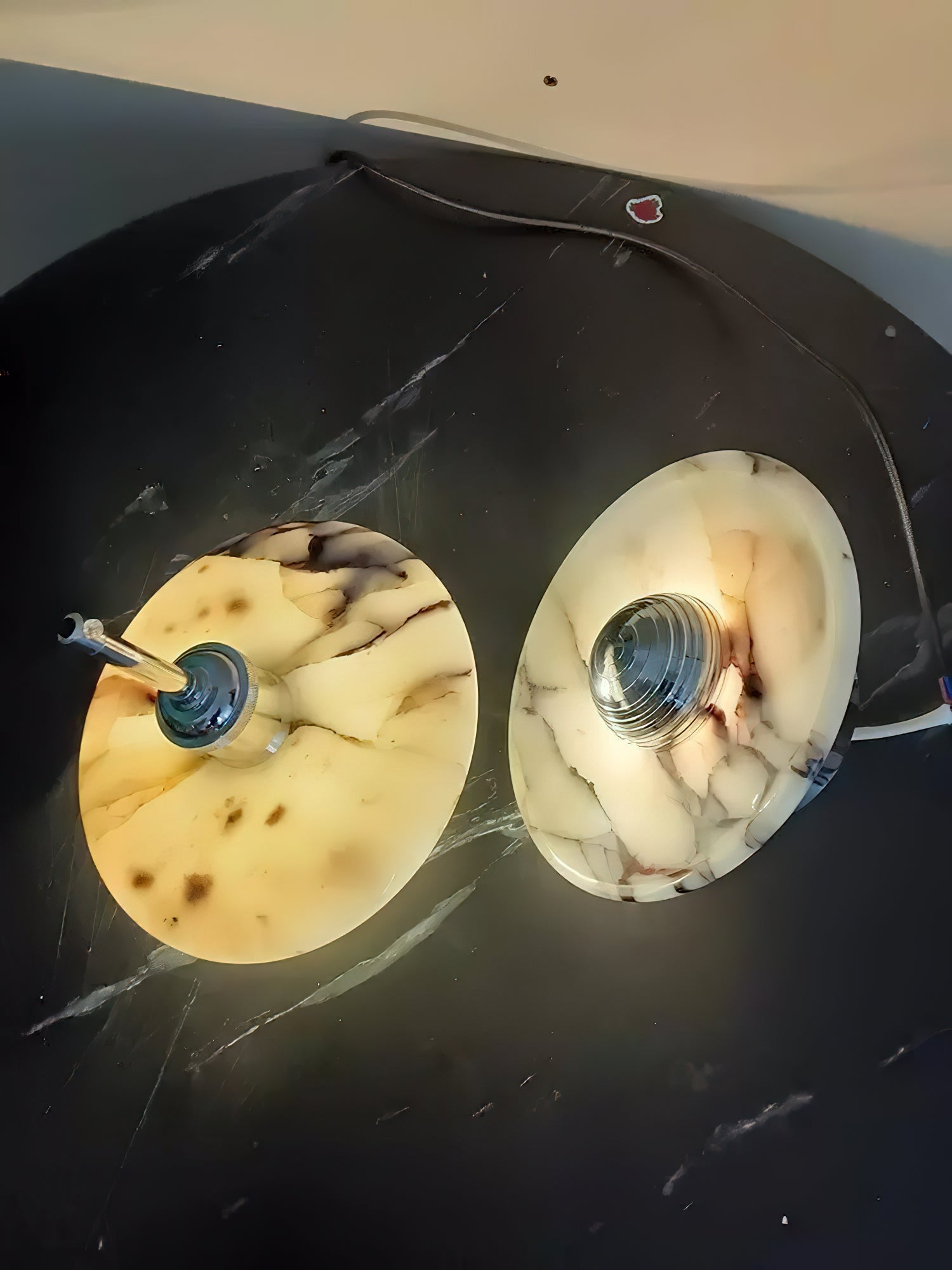 Ovelion Premium Nordic Art Marble Metal Pendant Lamp - Letslighting