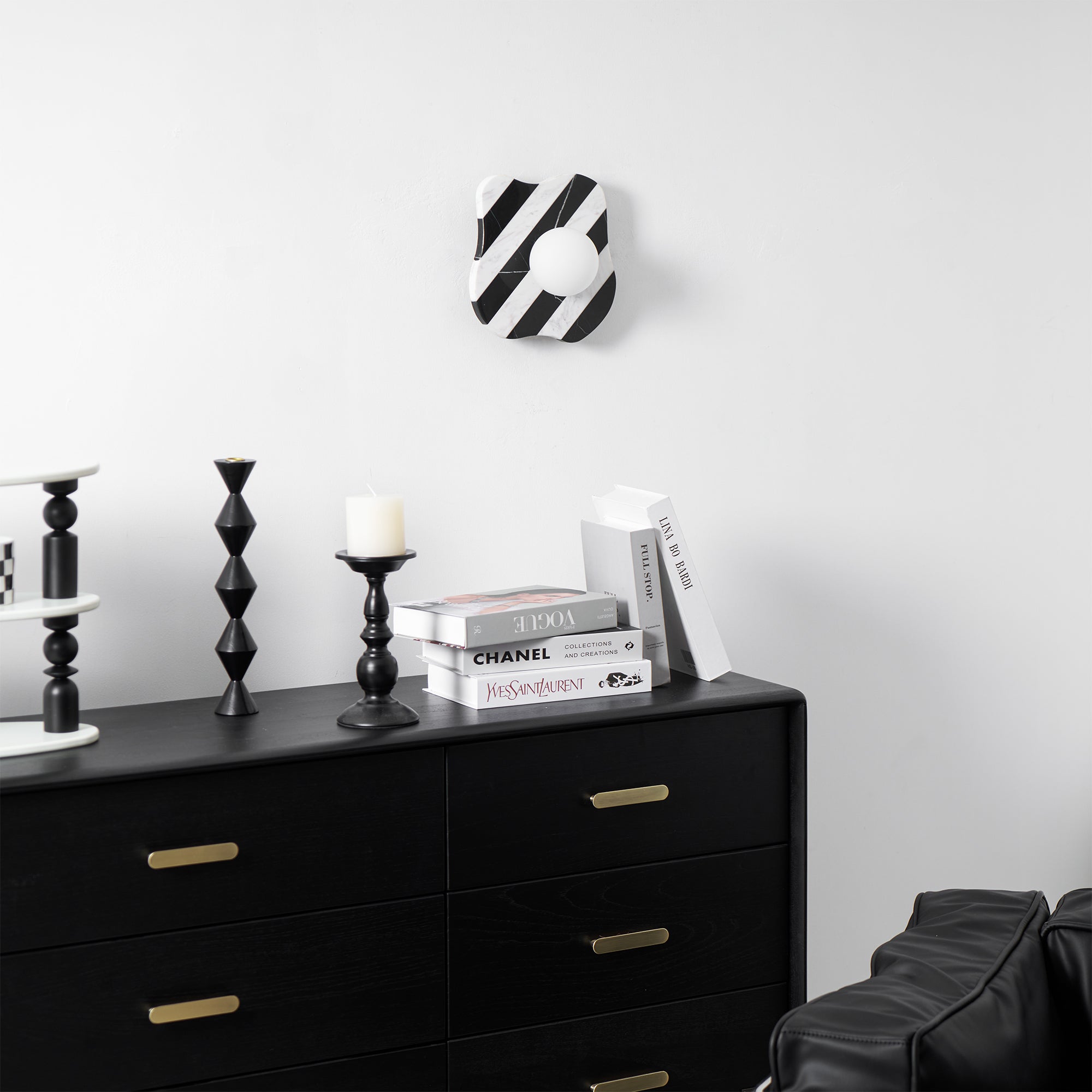 Curinis Individual Creativity Zebra Marble Glass Wall Lamp - Letslighting