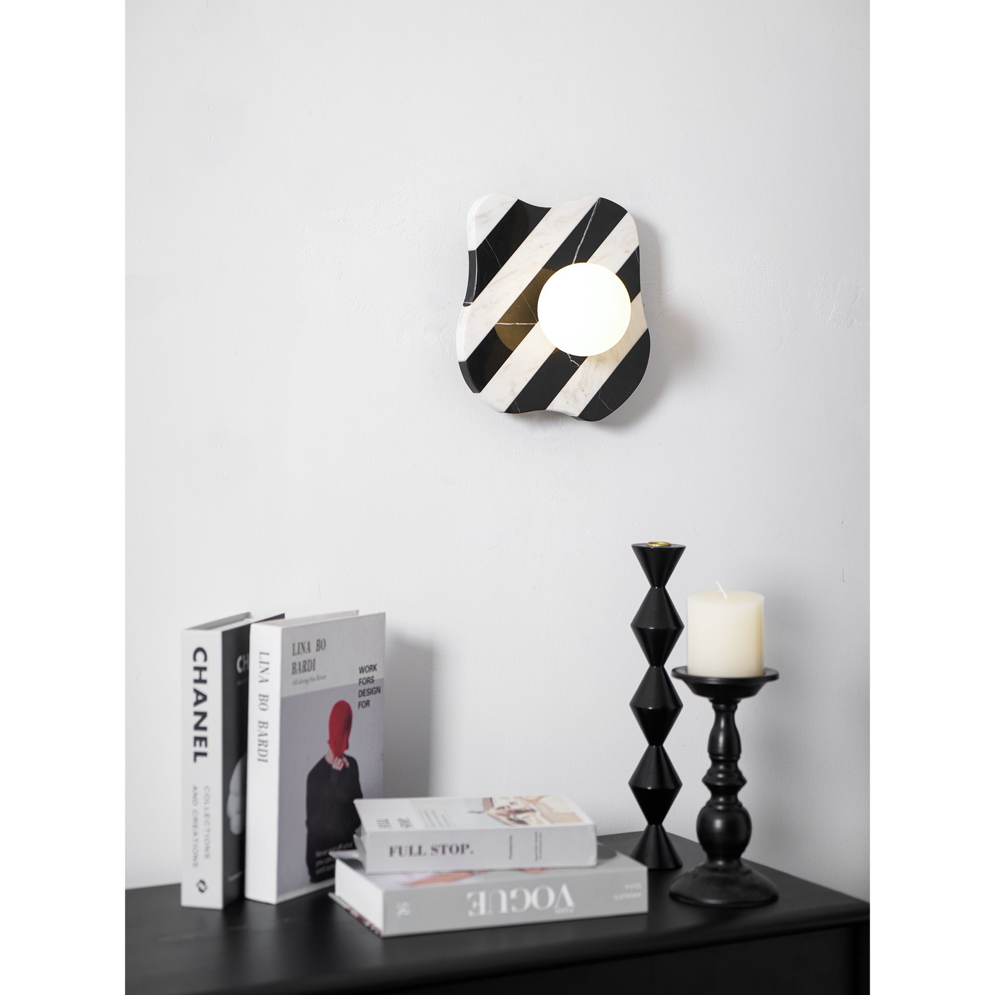 Curinis Individual Creativity Zebra Marble Glass Wall Lamp - Letslighting