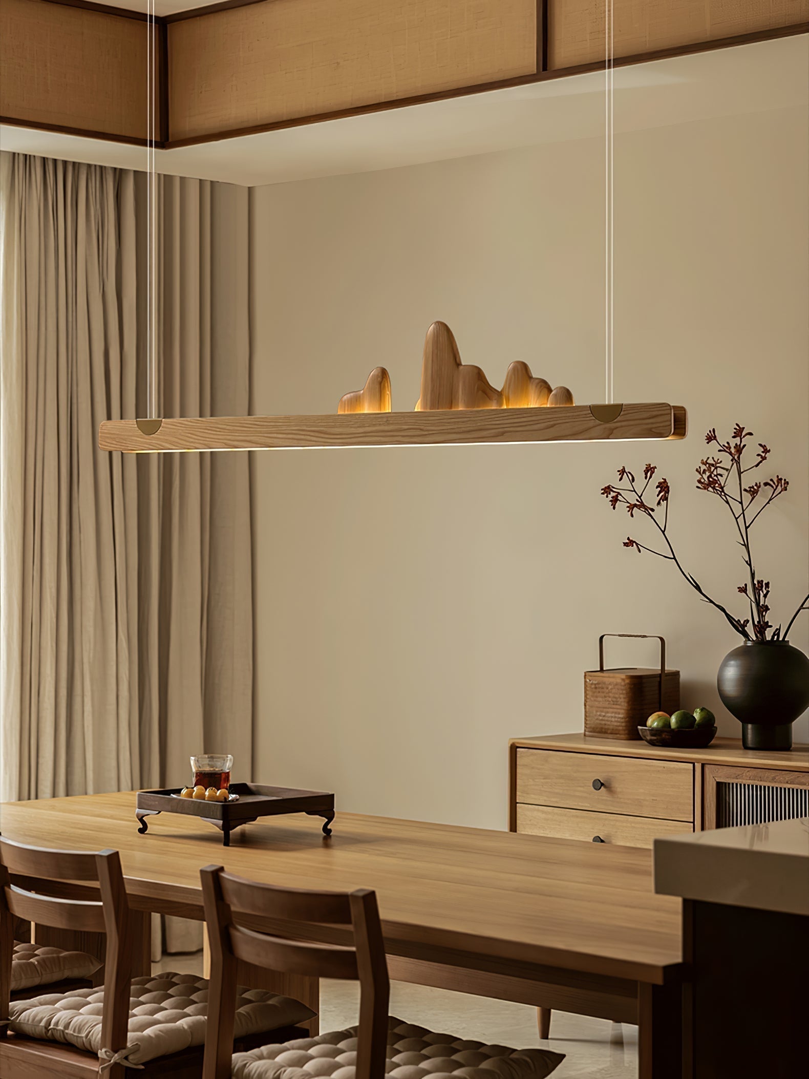 Daniel Moderne Pendelleuchte aus Holz-Letslighting