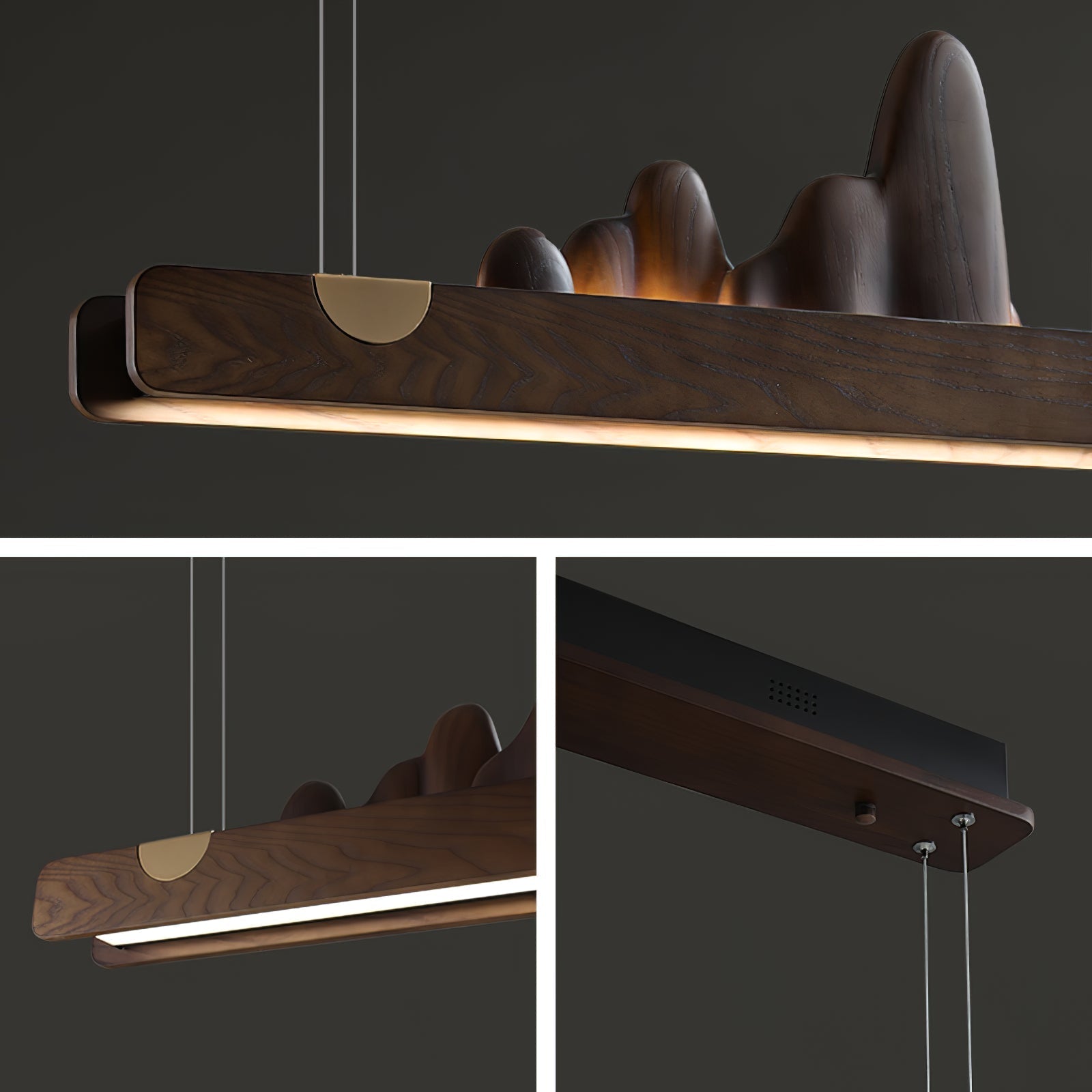 Daniel Moderne Pendelleuchte aus Holz-Letslighting