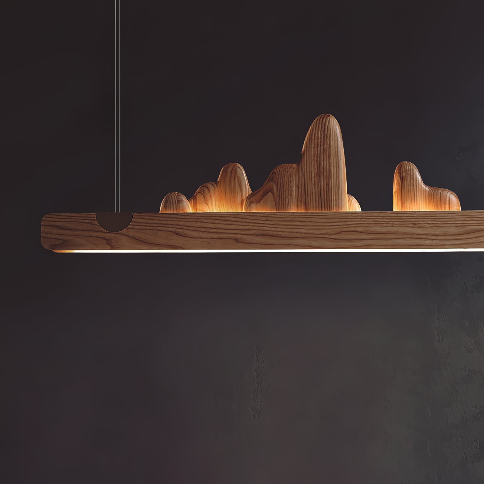 Daniel Moderne Pendelleuchte aus Holz-Letslighting