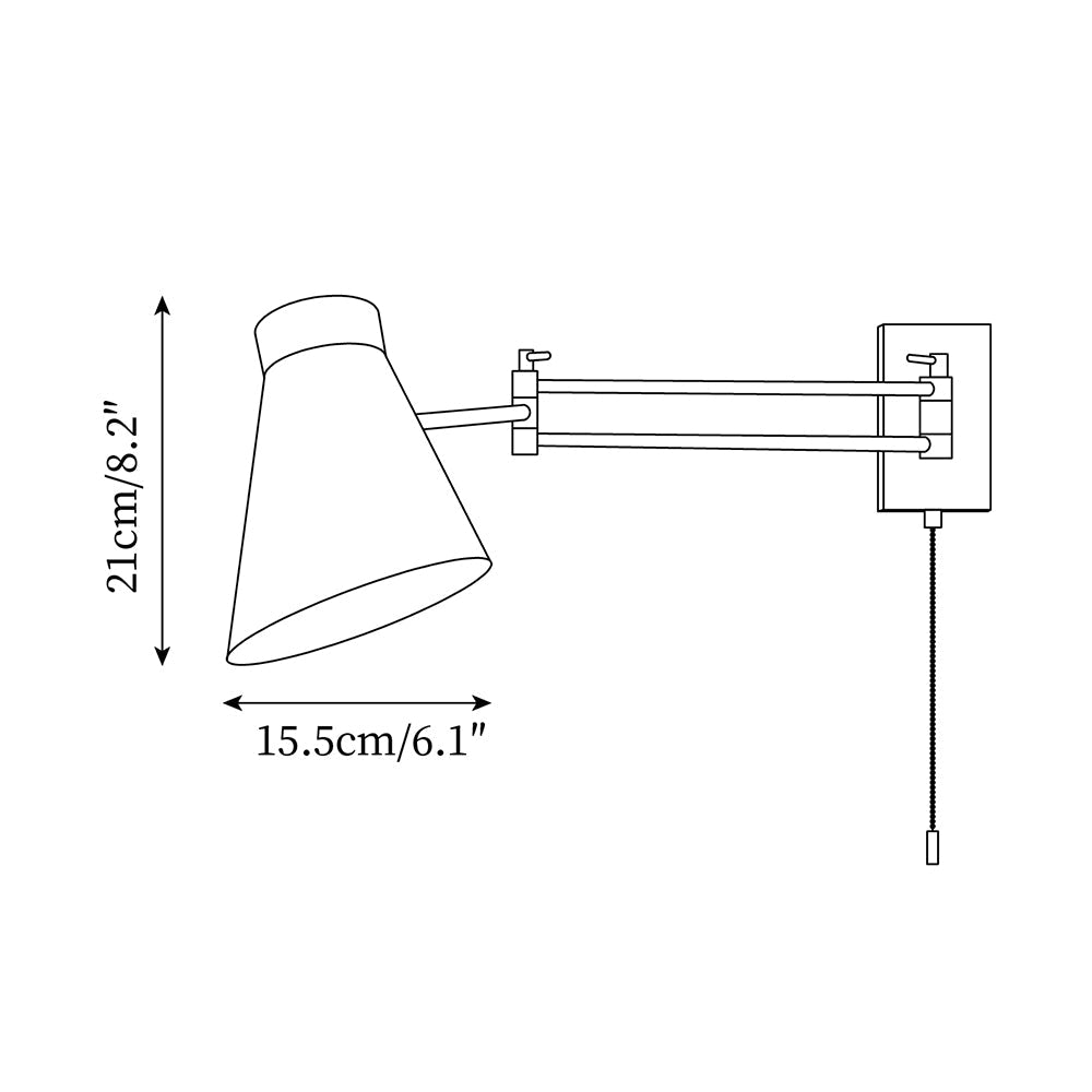 Tatum Moderne Minimalistische Wandleuchte aus Metall-Letslighting
