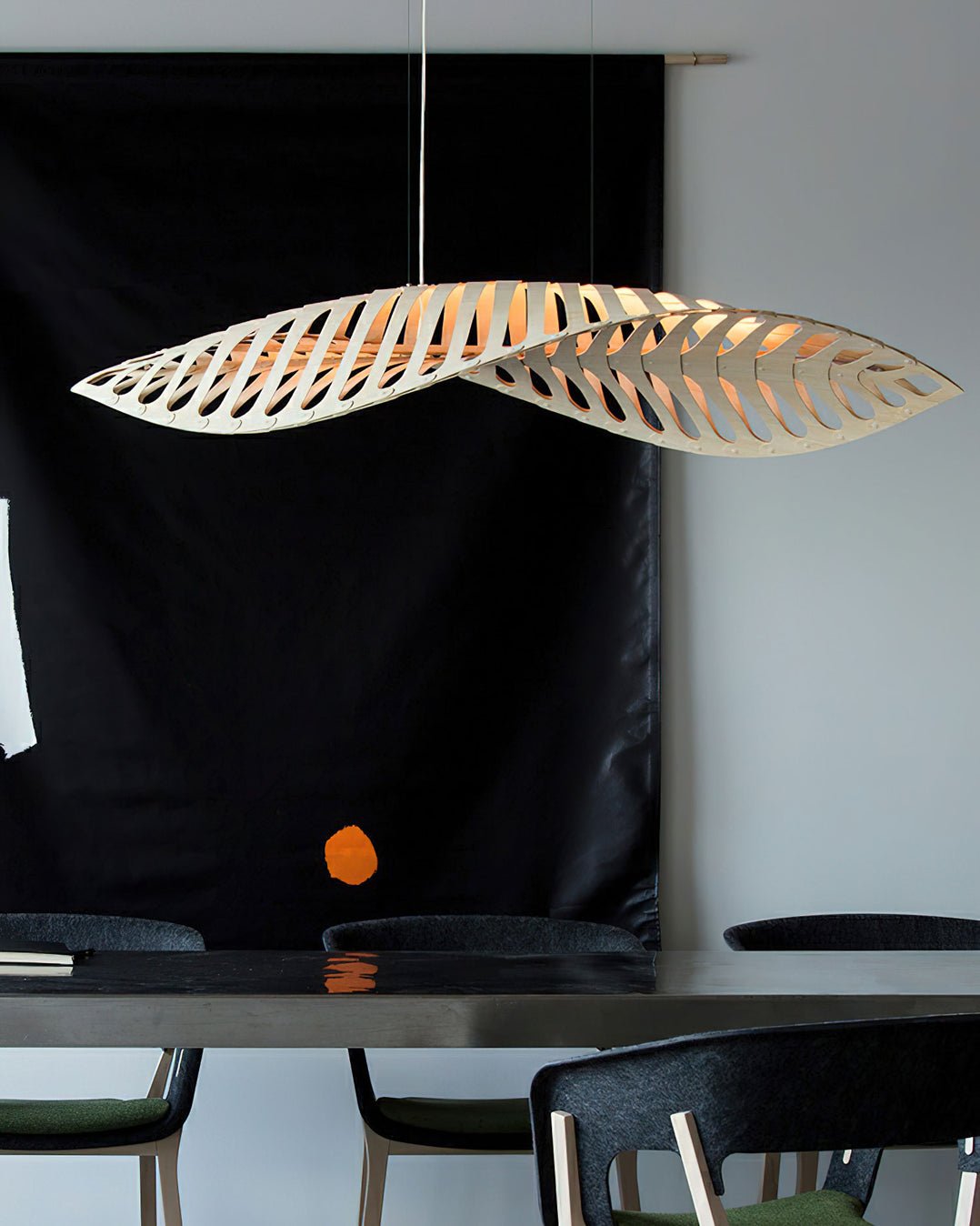 Veliren Blatt Holz Pendelleuchte-Letslighting