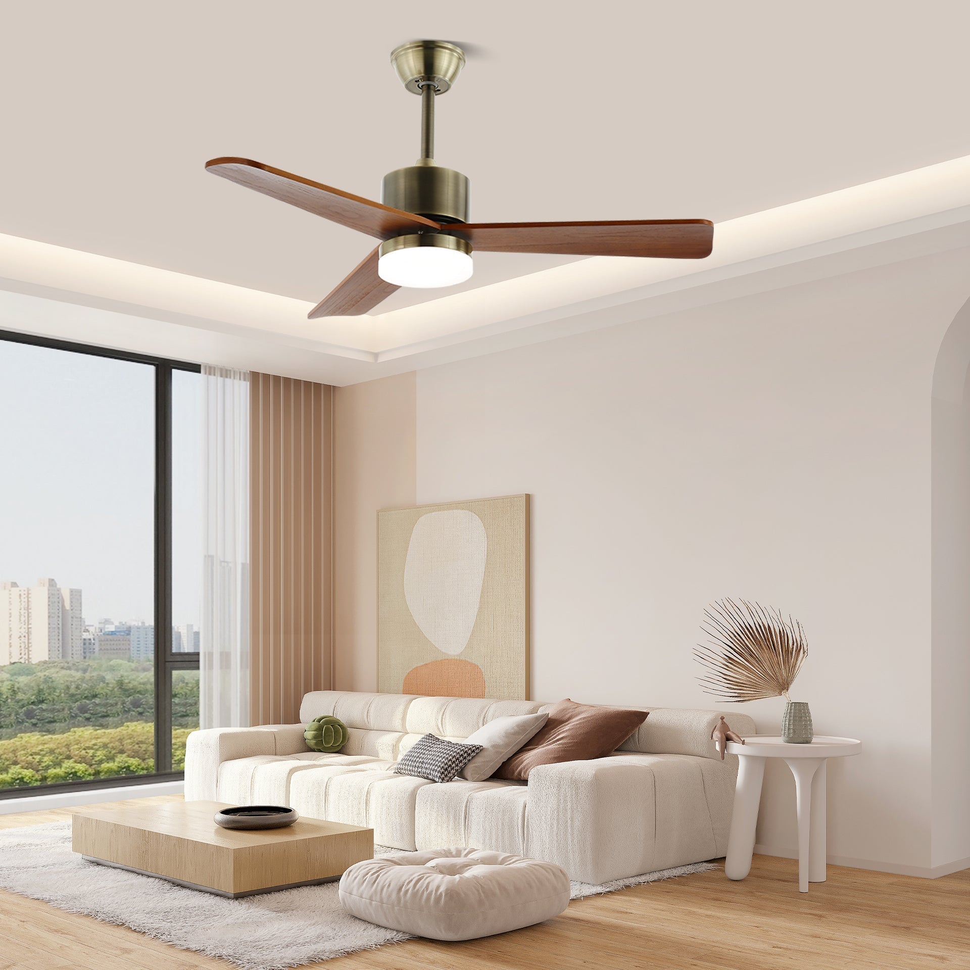 Ventio Deckenventilator mit Fernbedienung zur 6-stufigen Einstellung.