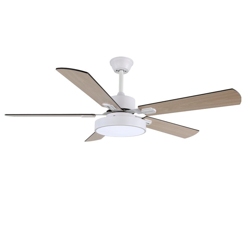 Maßzeichnung für den Aerilux Deckenventilator mit Beleuchtung.