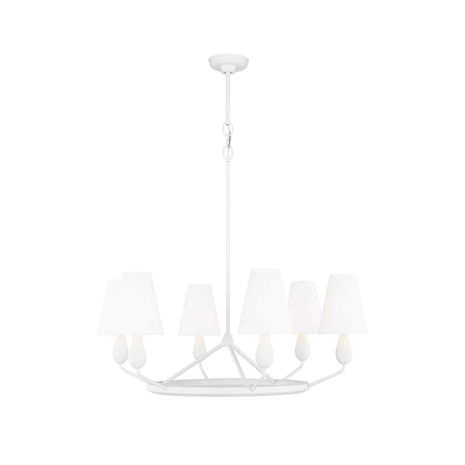 Avlaeir Vintage Industrieller Messing-Kronleuchter mit Stoff-Letslighting