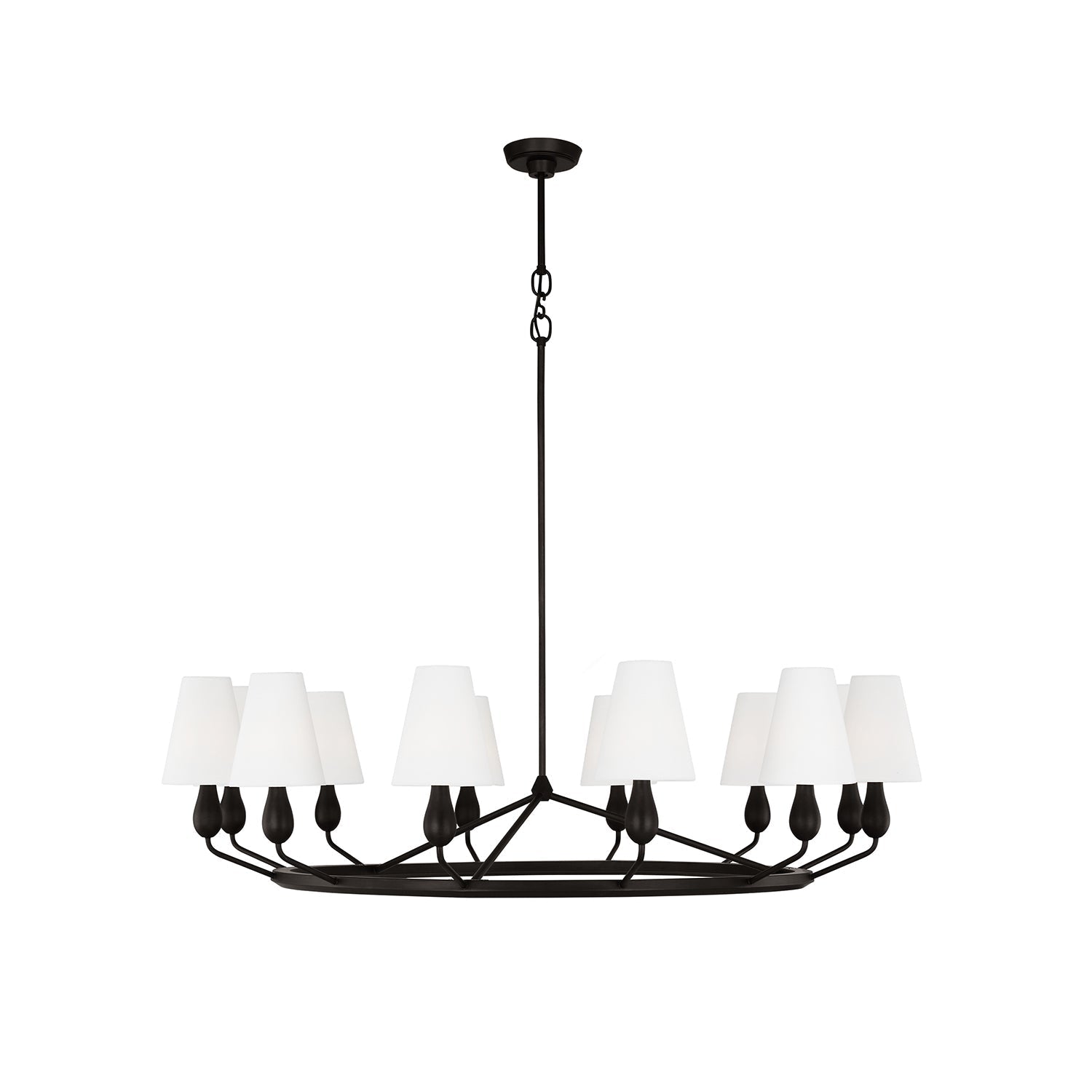 Avlaeir Vintage Industrieller Messing-Kronleuchter mit Stoff-Letslighting
