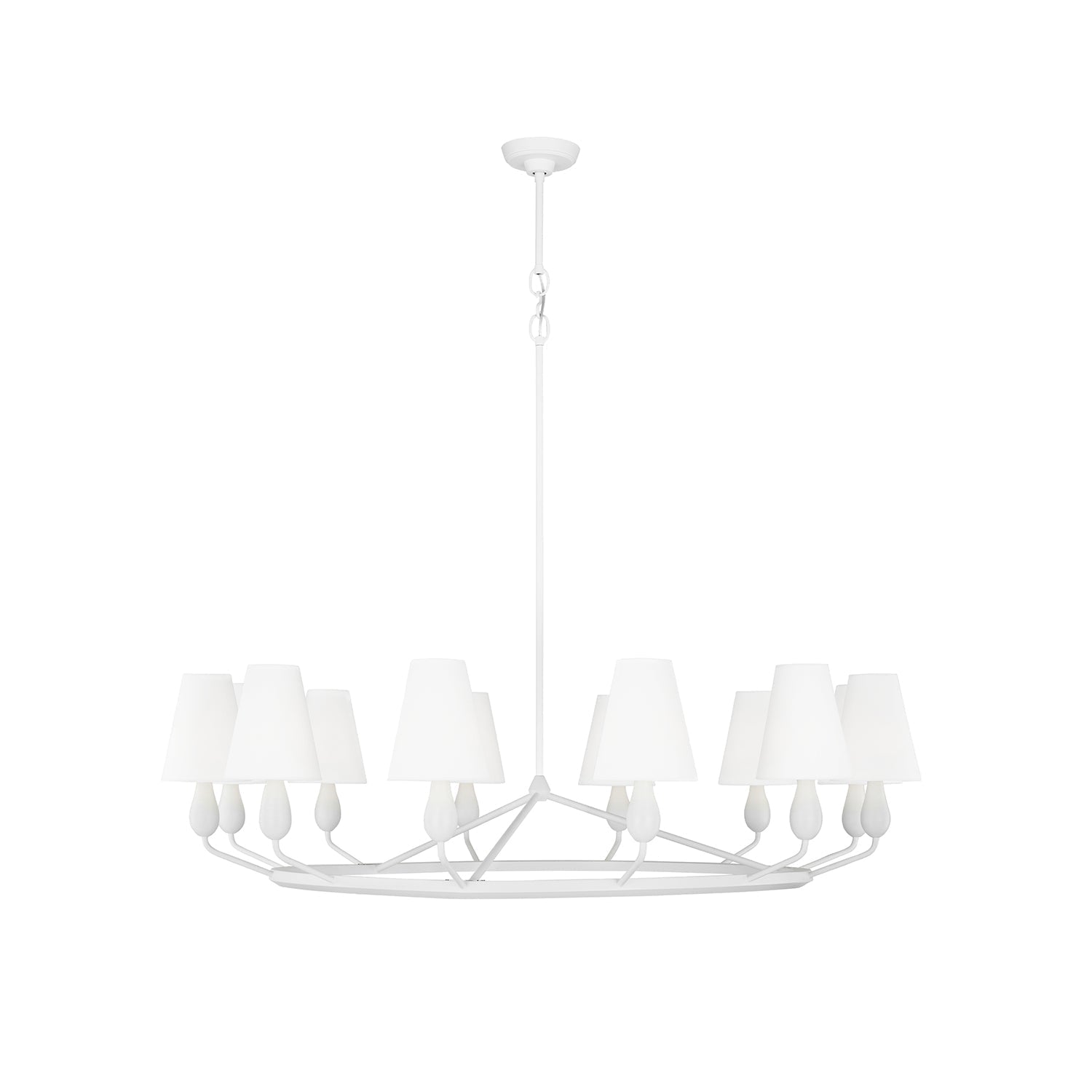 Avlaeir Vintage Industrieller Messing-Kronleuchter mit Stoff-Letslighting