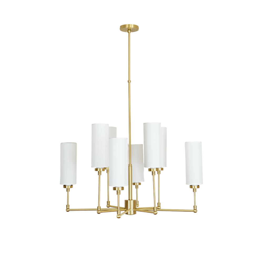 Eraeiel Postmoderner Luxus Messing-Stoff-Kronleuchter-Letslighting