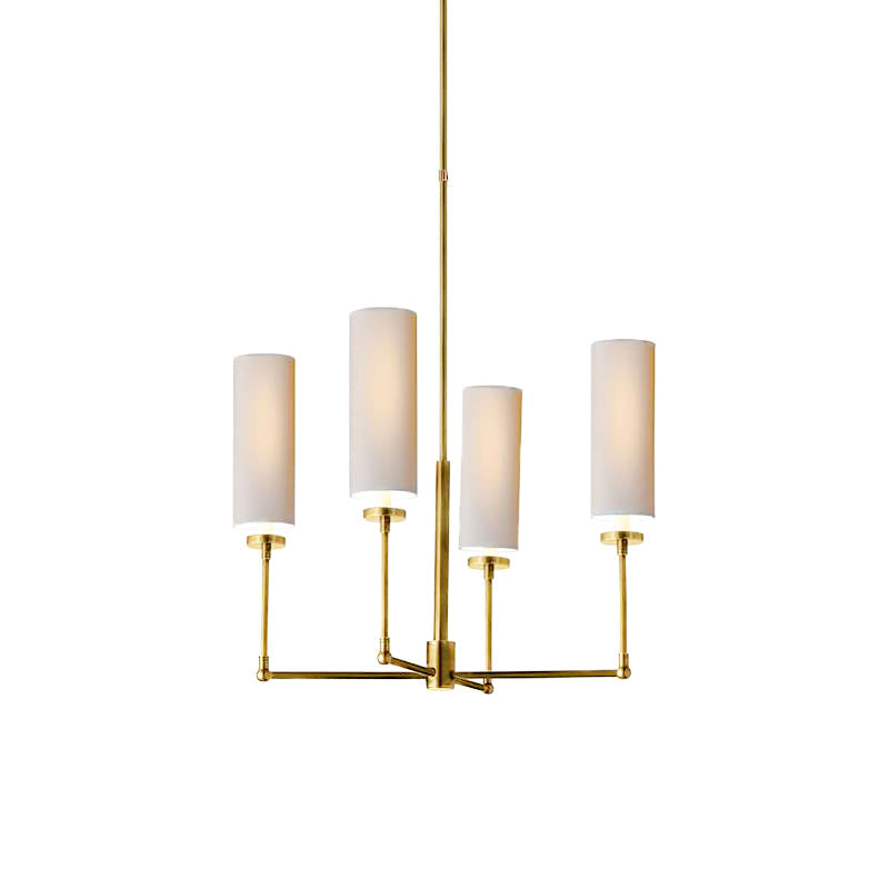 Artemis Chandelier Brass Fabric