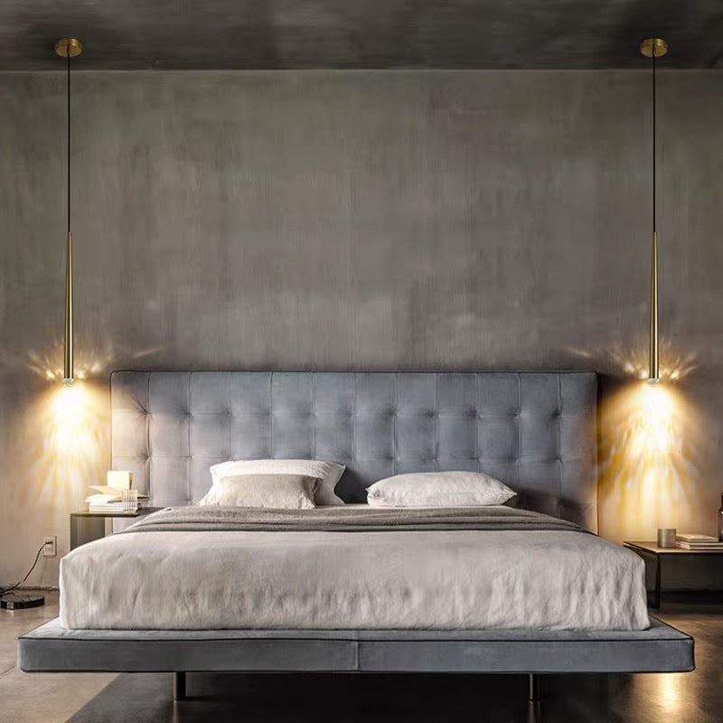 Arisha Modern LED Pendelleuchte Linear Gold Wohnzimmer Metall