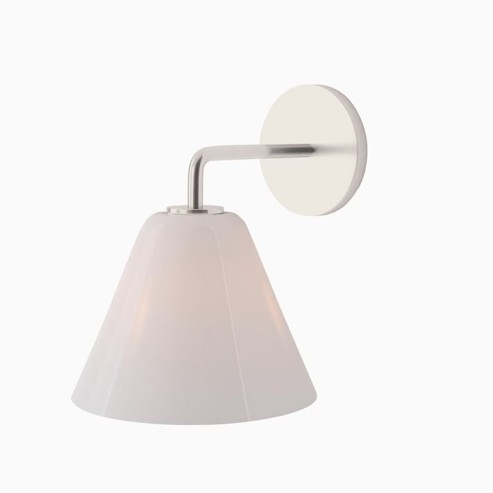 Conica Messing-Wandleuchte – Glas-Wandlampe für Flur und Schlafzimmer