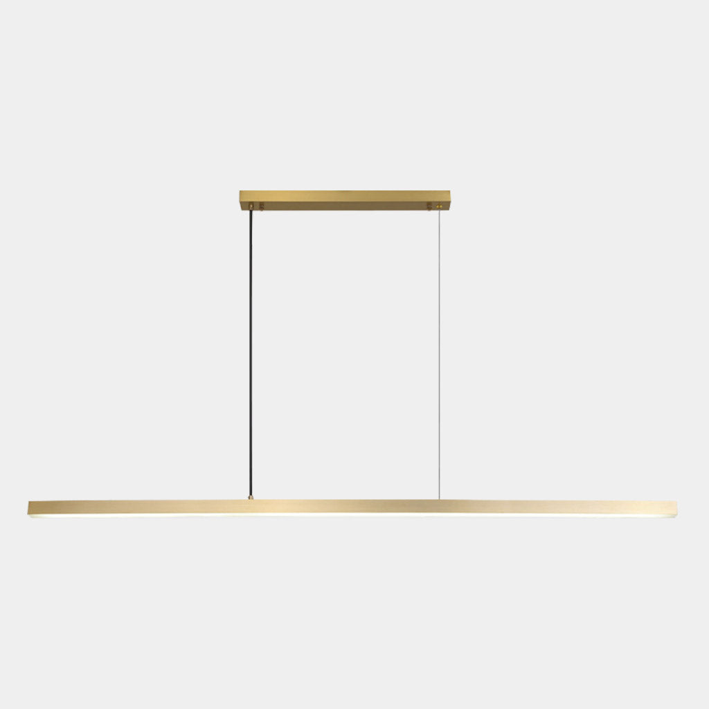 Pendelleuchte Messing Linear Dimmbar LED, Schwarz / Gold