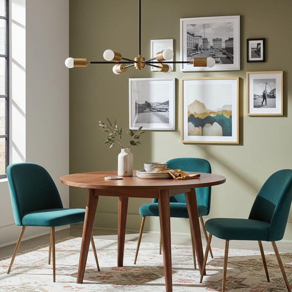 Geometrische Pendelleuchte in Schwarz, ideal für moderne Interieurs