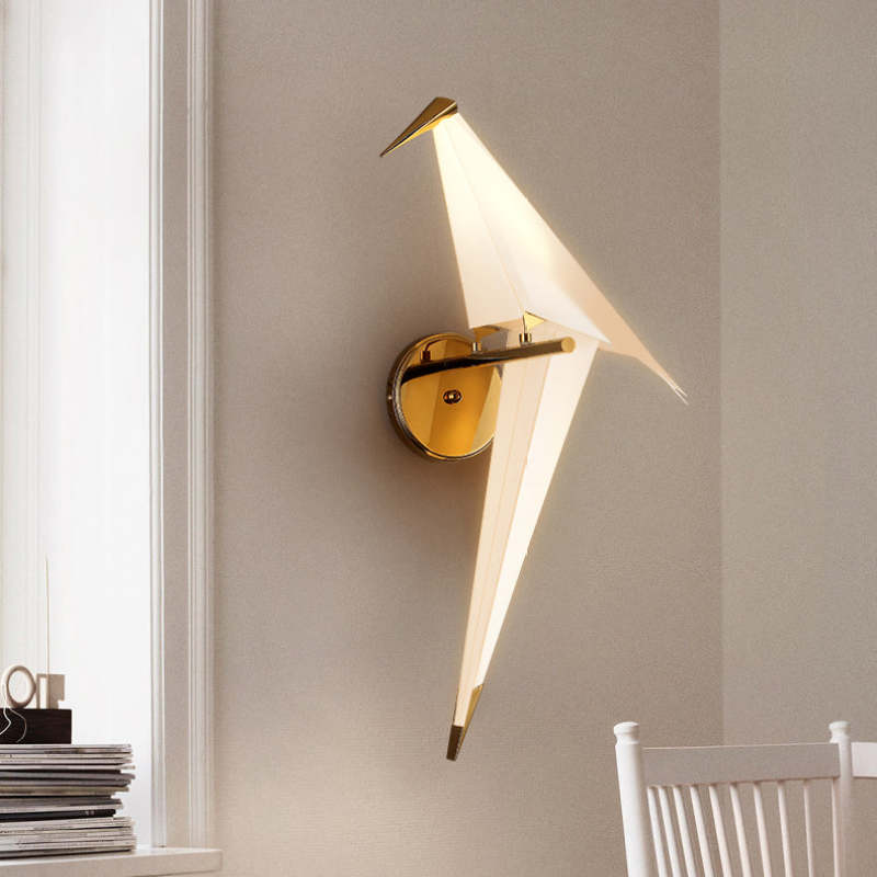 Arisha Design Vogel LED Innenwandleuchte Metall Wohn/Schlafzimmer