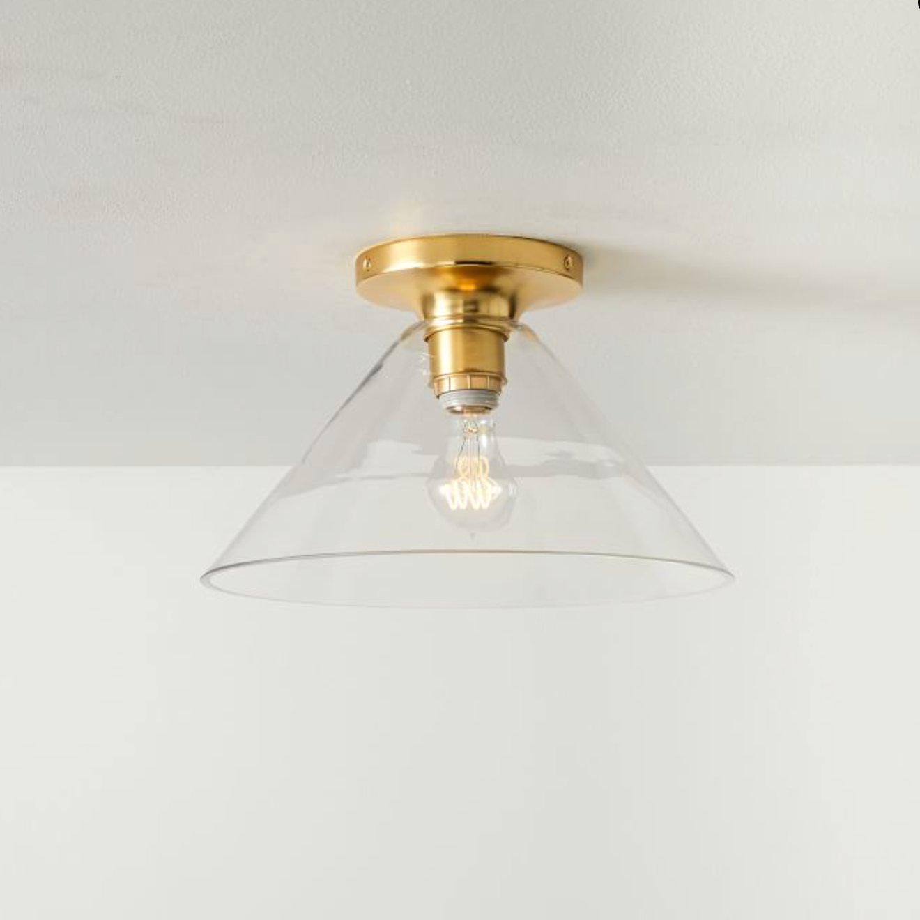 Skulpturale Glas-Deckenleuchte für moderne Räume