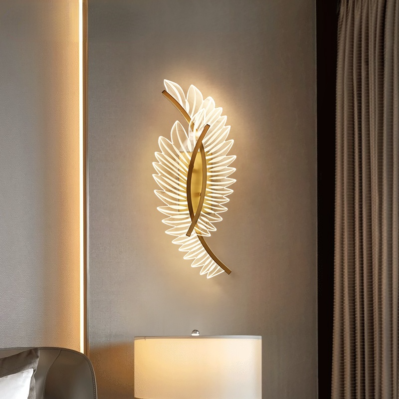 Kristy Modern LED Wandleuchte Metall Acryl Schlafzimmer Wohnzimmer