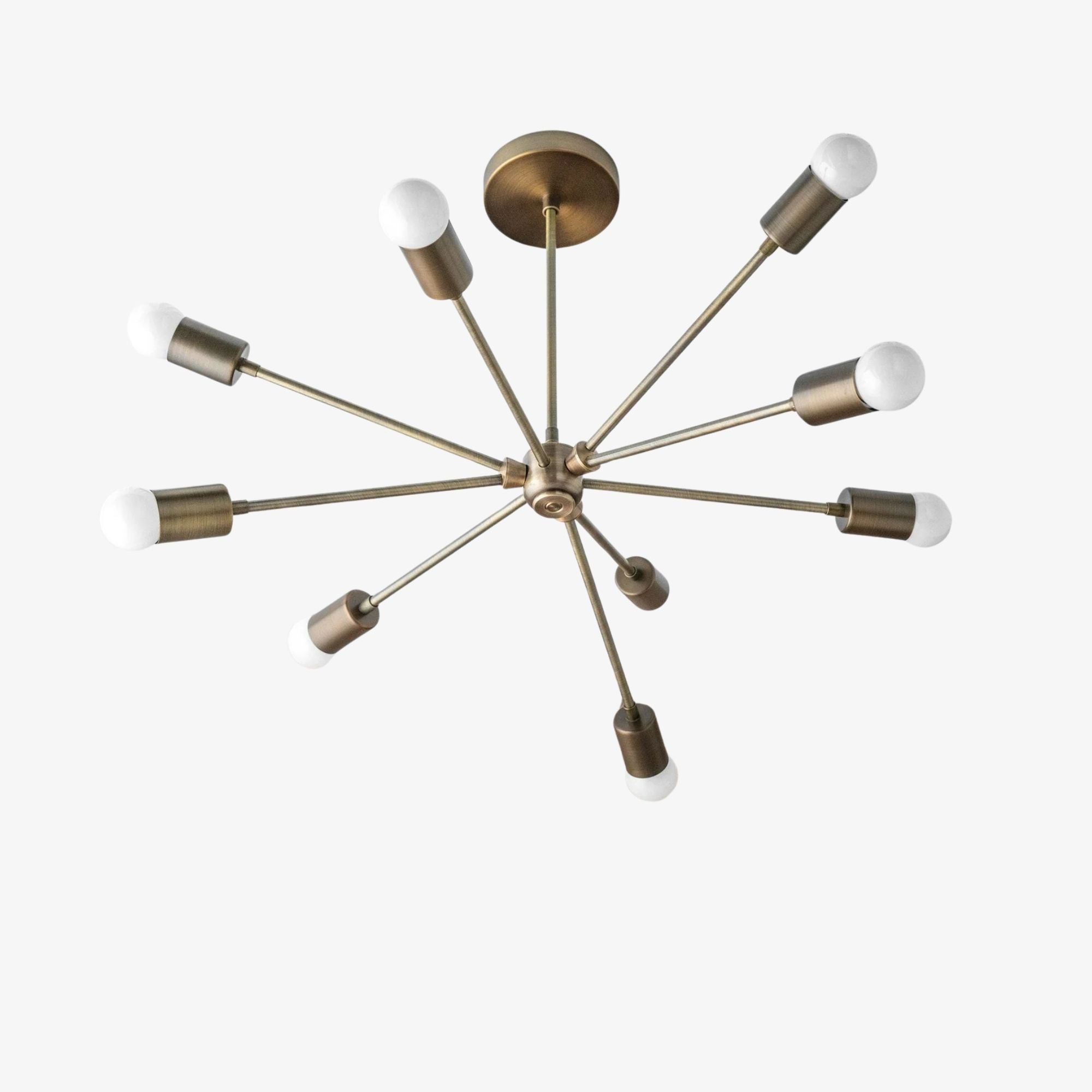 Mobilux Line Metall-Kronleuchter – Moderne Lampe im Mid-Century-Stil für Küchen und Büros
