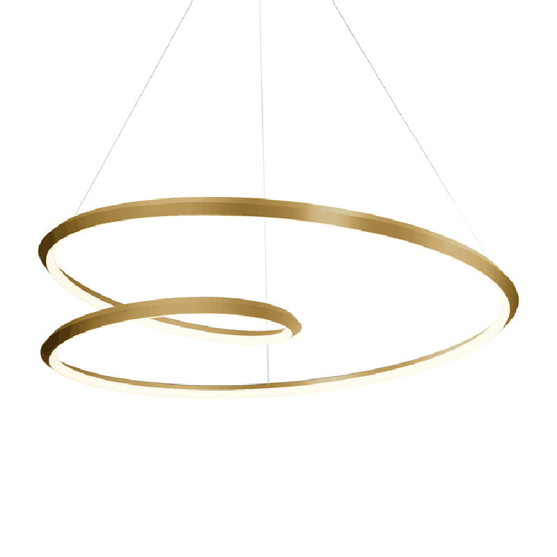 Arisha Modern Ring Linear LED Pendelleuchte Gold/Schwarz Wohn/Schlaf/Esszimmer Kupfer&Kieselgel