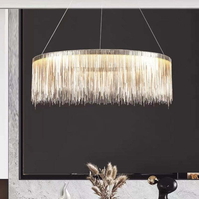 Kristy Nordisch Kronleuchter Silber/Rosegold Schlaf/Wohnzimmer-Letslighting