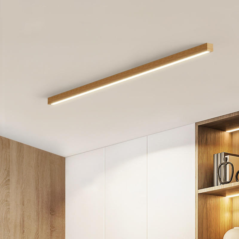 Arisha Modern Linear LED Deckenleuchte Holz Schlaf/Wohnzimmer