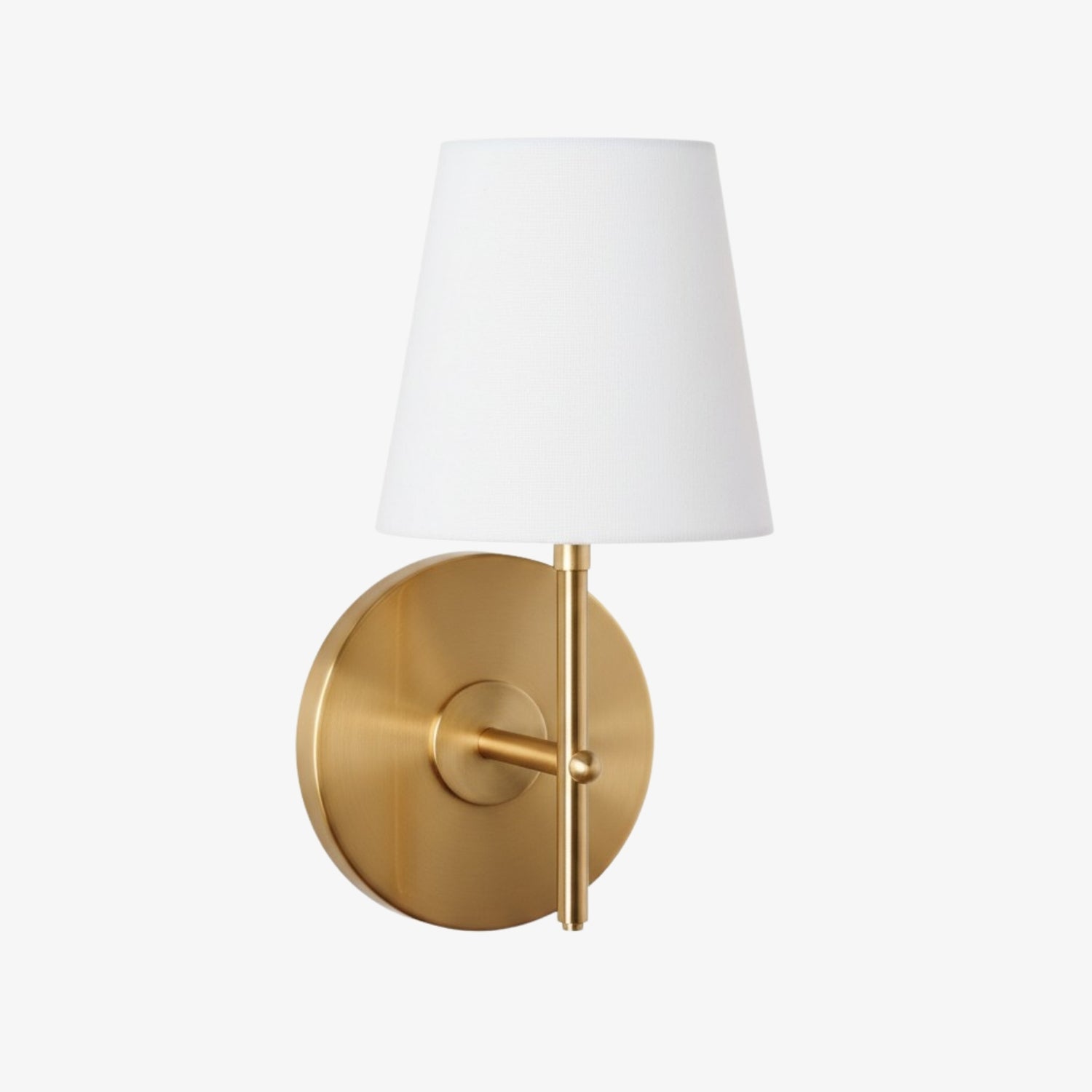 Ornato Luxe Mid-Century Wandleuchte aus Messing