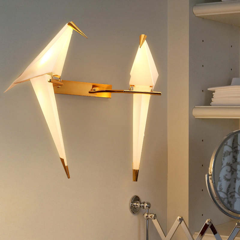 Arisha Design Vogel LED Innenwandleuchte Metall Wohn/Schlafzimmer