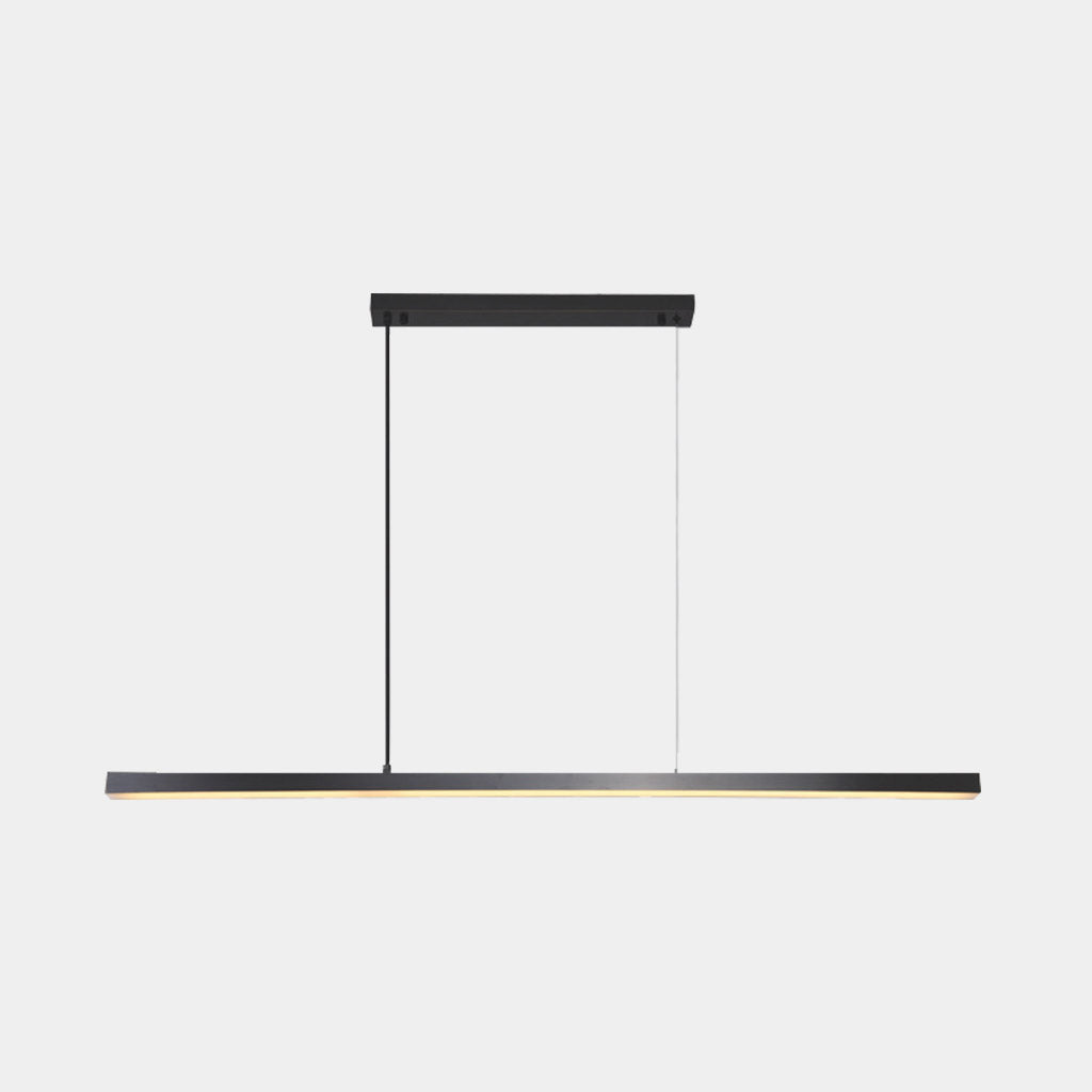 Pendelleuchte Messing Linear Dimmbar LED, Schwarz / Gold