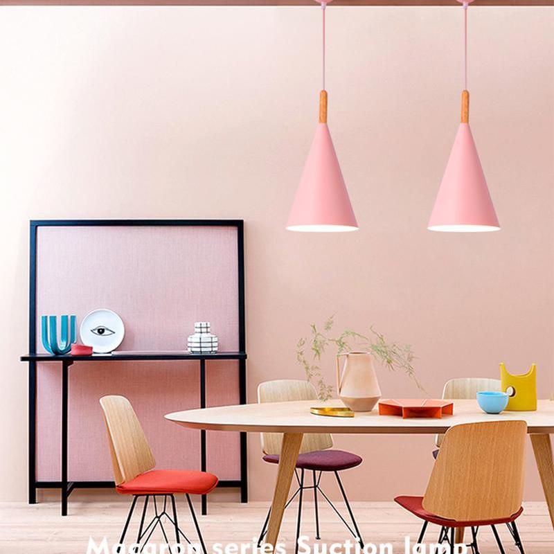 Arisha Modern LEDPendelleuchte Farbig Schlaf/Wohnzimmer Holz