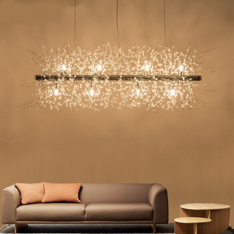 Lustra Chandelier Crystal Dandelion with Crystals-Letslighting