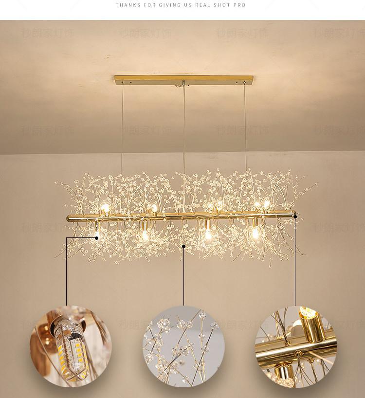 Lustra Chandelier Crystal Dandelion with Crystals-Letslighting