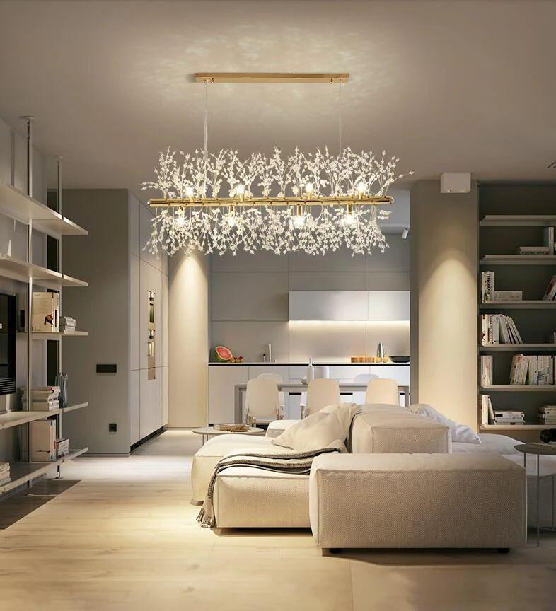 Lustra Chandelier Crystal Dandelion with Crystals-Letslighting