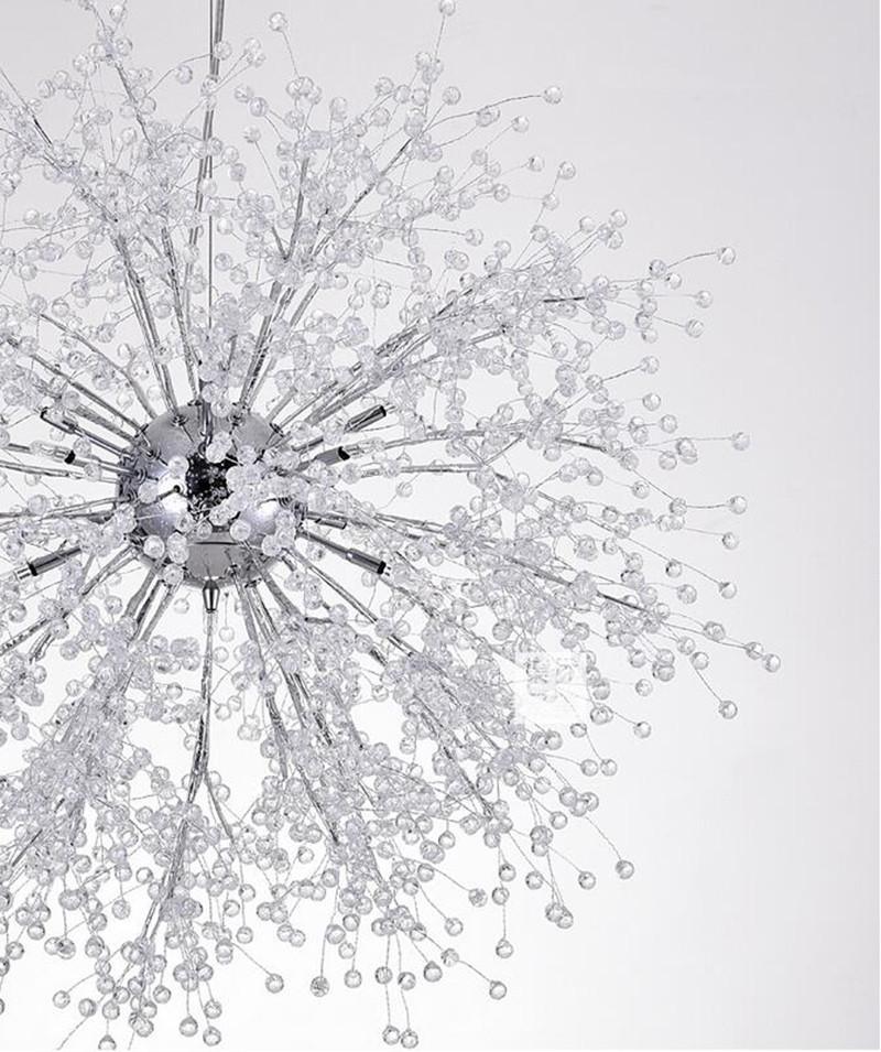 Lustra Chandelier Crystal Dandelion with Crystals-Letslighting