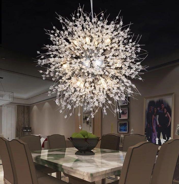 Lustra Chandelier Crystal Dandelion with Crystals-Letslighting