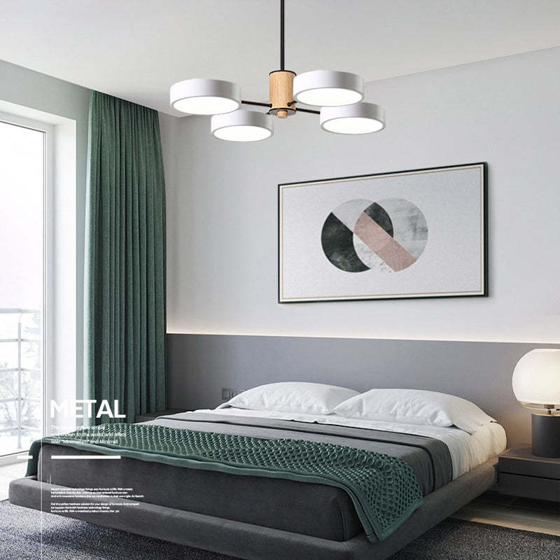Arisha Modern Kronleuchter Geometrische Wohnzimmer, Metall Holz, 3 Farben-Letslighting