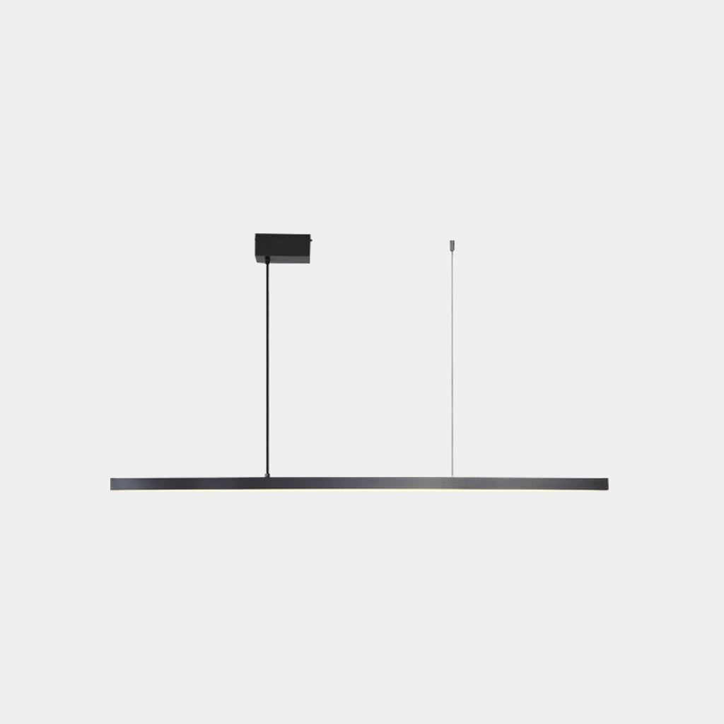 Pendelleuchte Messing Linear Dimmbar LED, Schwarz / Gold