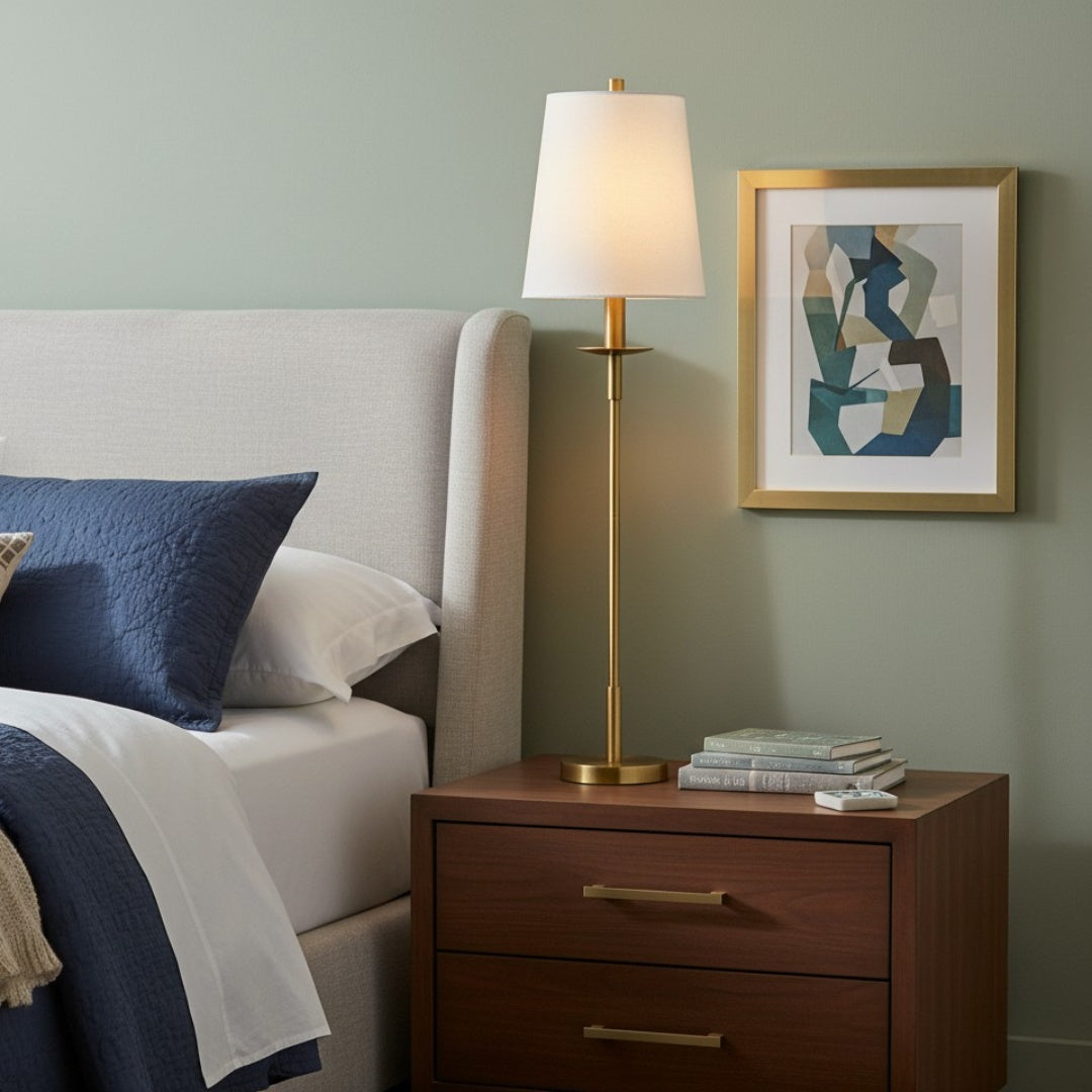 Minimalistische Tischleuchte für Schlafzimmer