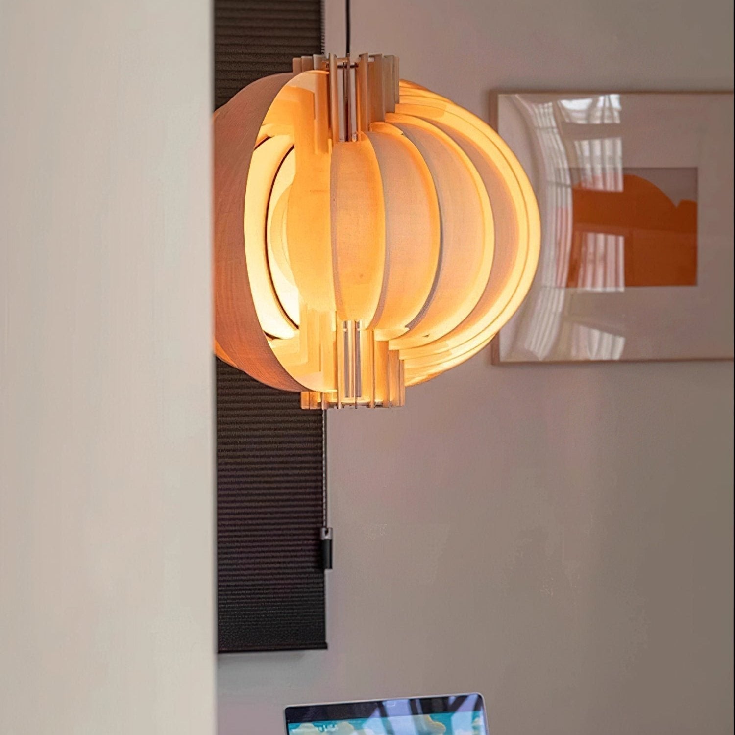 Ivraeus Premium Eleganz Ring Holz Pendelleuchte-Letslighting