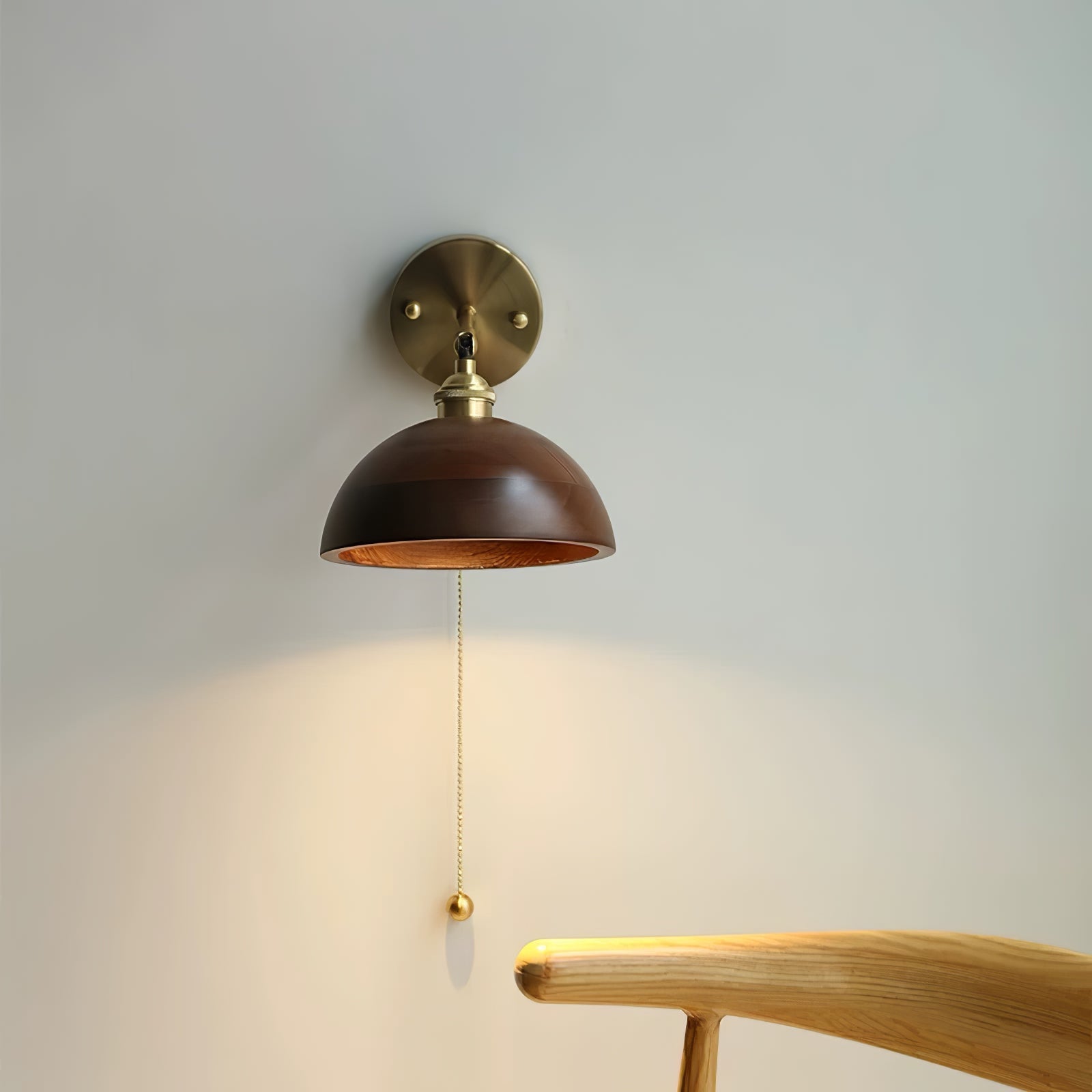 Eira Vintage-Wandleuchte mit Zugschalter