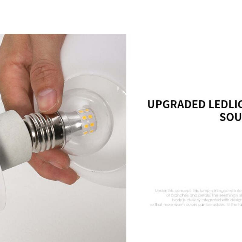 Nexen Mehrfarbiger Blumen‐Zweig‐Kronleuchter