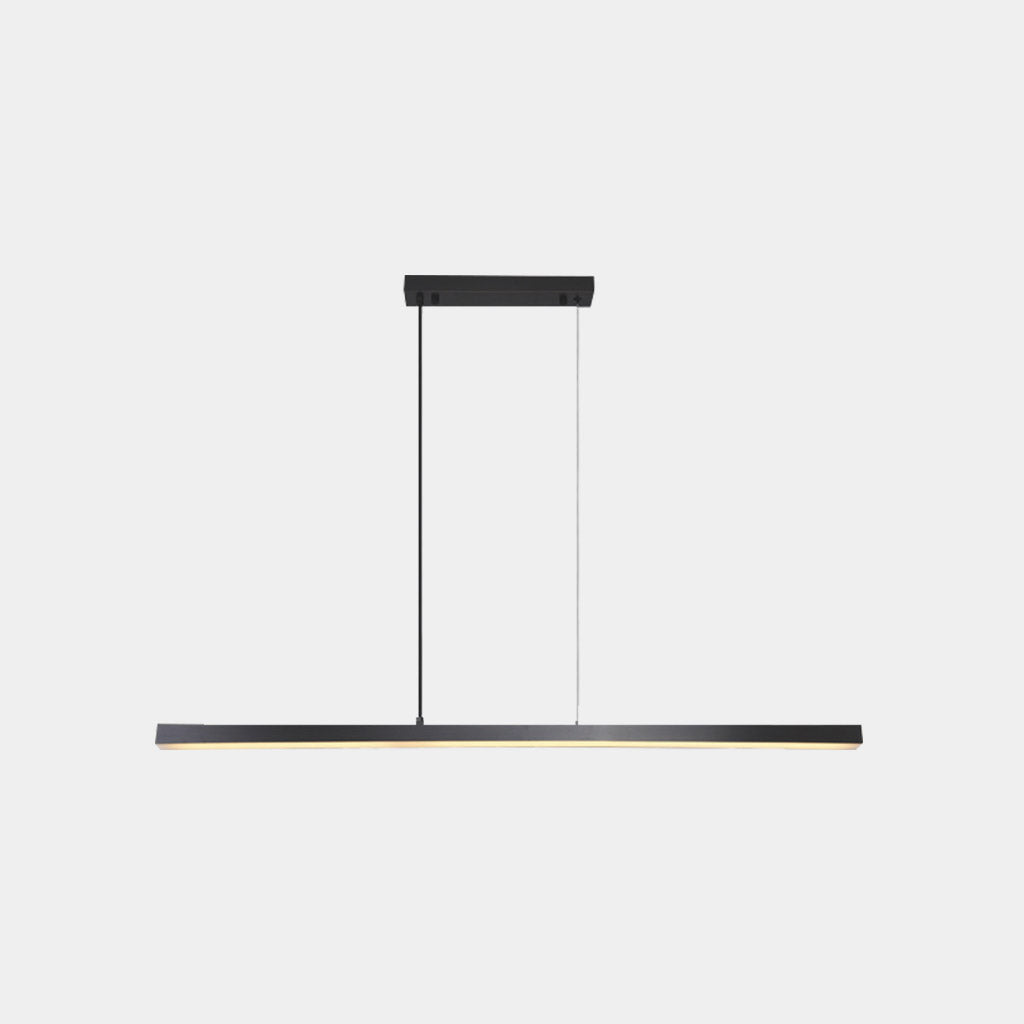 Pendelleuchte Messing Linear Dimmbar LED, Schwarz / Gold
