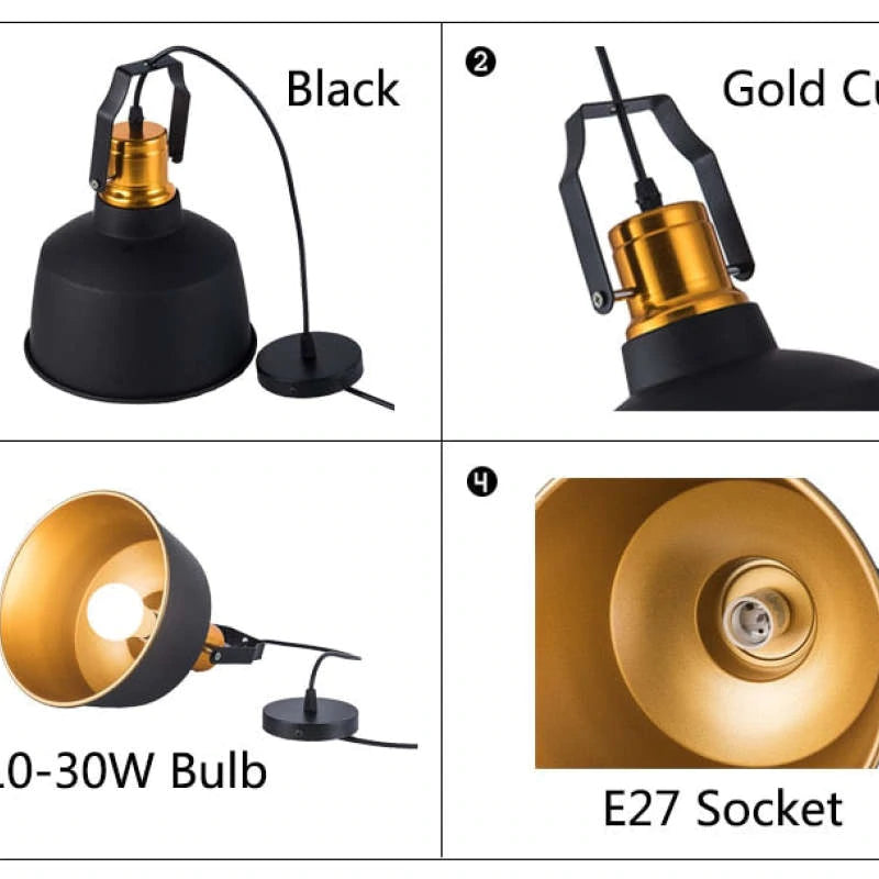 Silva Vintage Retro Industrielle LED Pendelleuchten Esszimmer