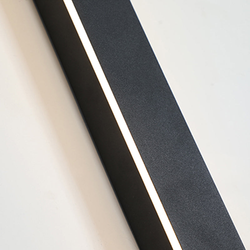 Edge Minimalistische Wasserdichte LED Außenwandleuchte Schwarz Garten Korridor