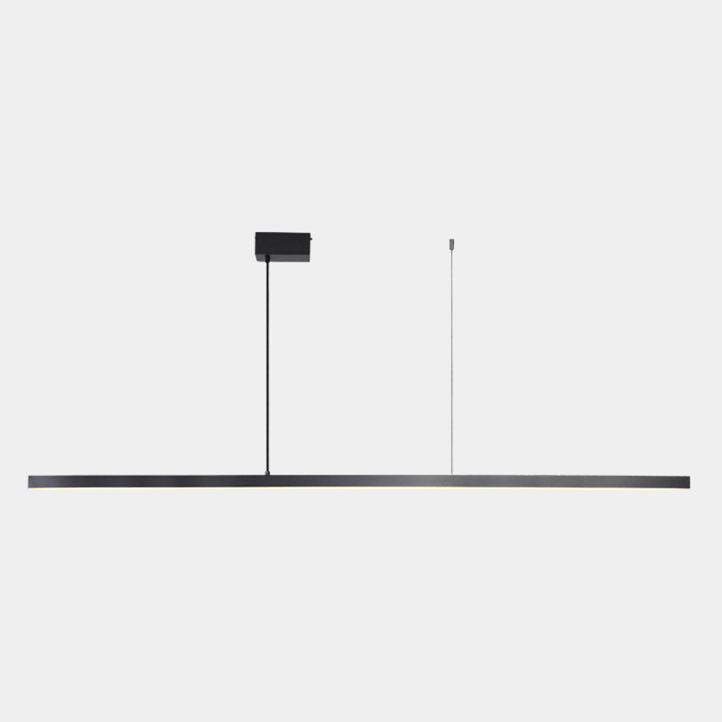 Pendelleuchte Messing Linear Dimmbar LED, Schwarz / Gold