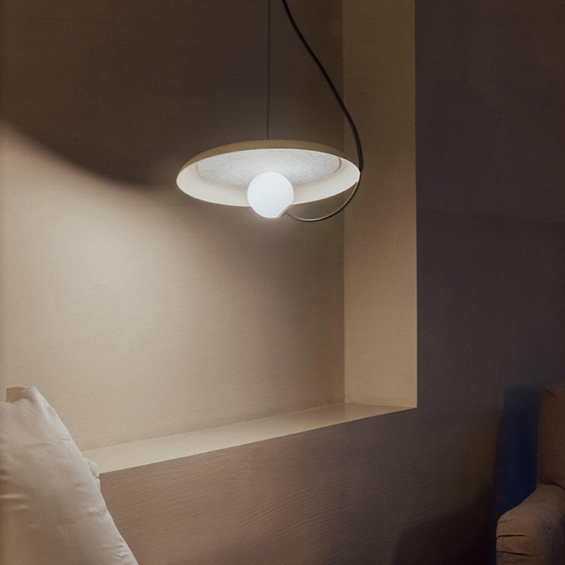 Avi Modern LED Pendelleuchte Ring Esszimmer 3 Farben Acryl/Metall