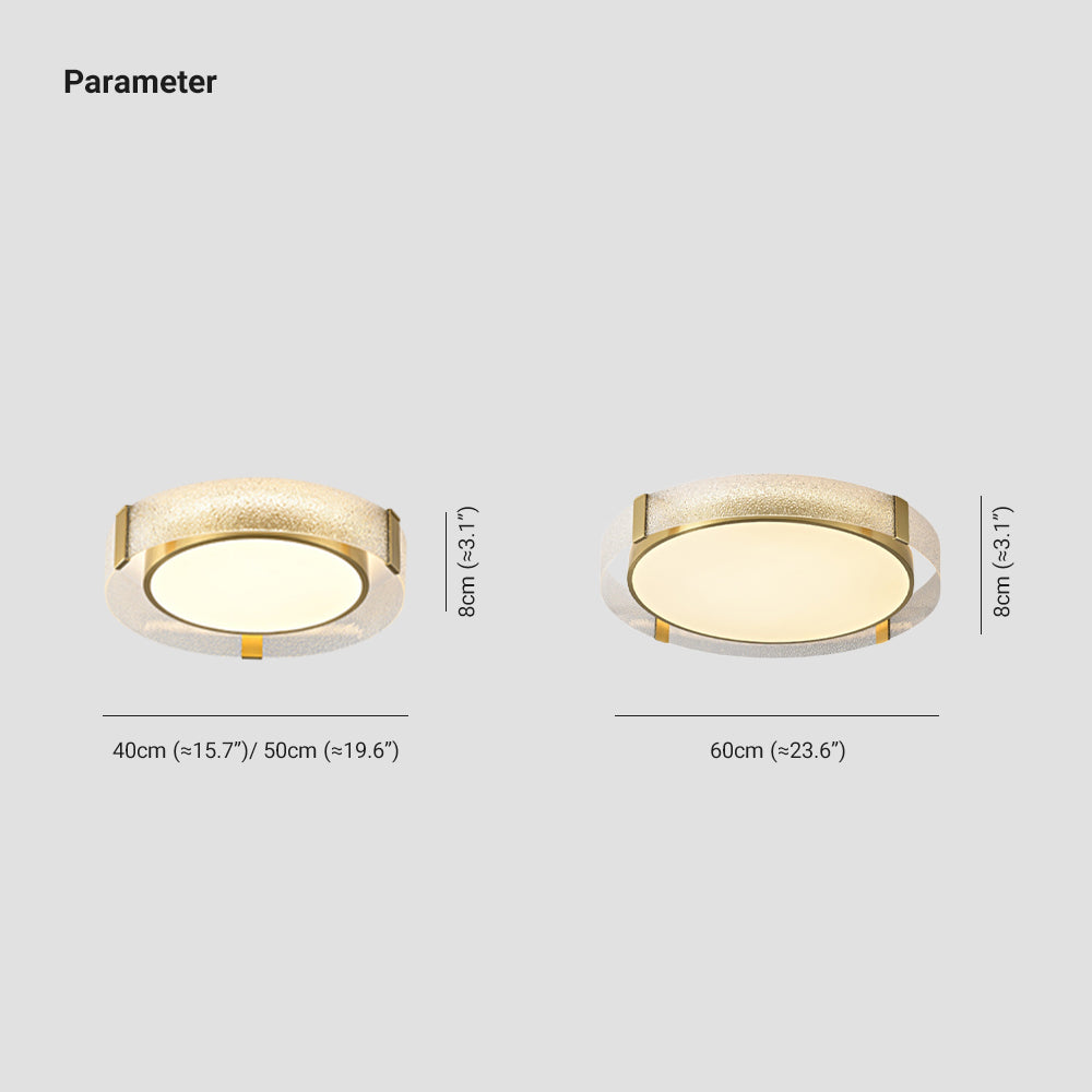 Arisha Deckenleuchte, Kupfer &Glas, Dia 40/50/60cm