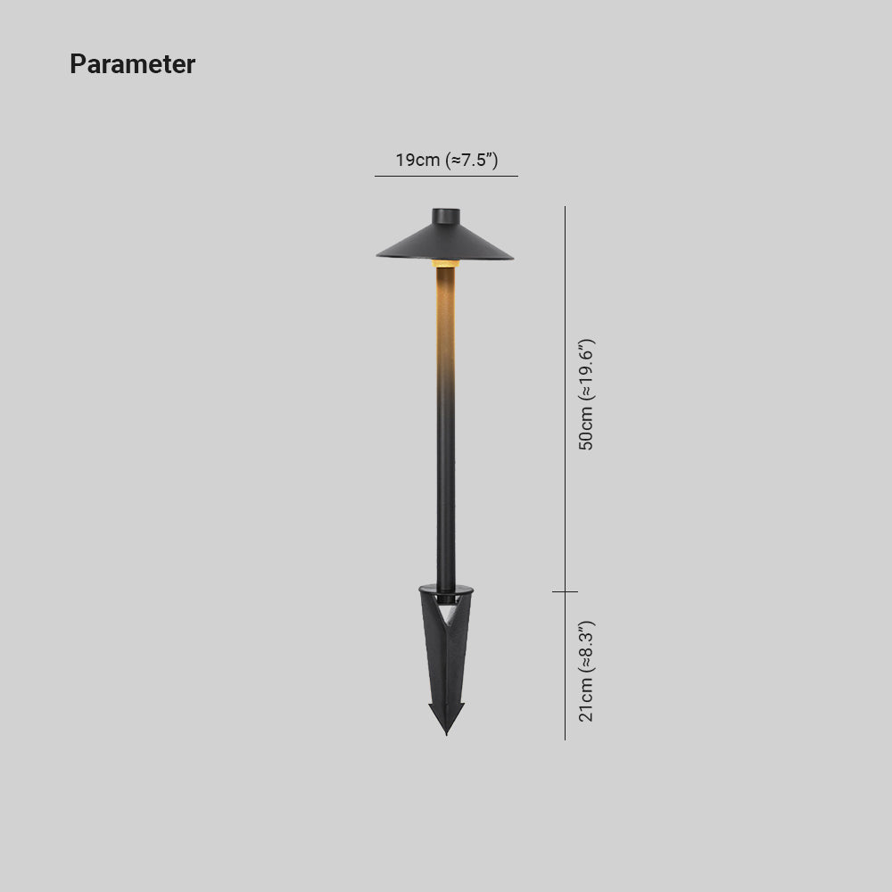 Arisha Modern Design LED Außenleuchte Solar Schwarz Garten Metall